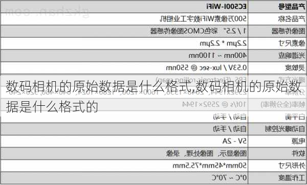 数码相机的原始数据是什么格式,数码相机的原始数据是什么格式的