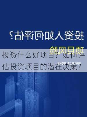 投资什么好项目？如何评估投资项目的潜在决策？