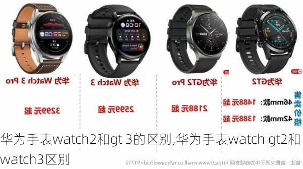 华为手表watch2和gt 3的区别,华为手表watch gt2和watch3区别