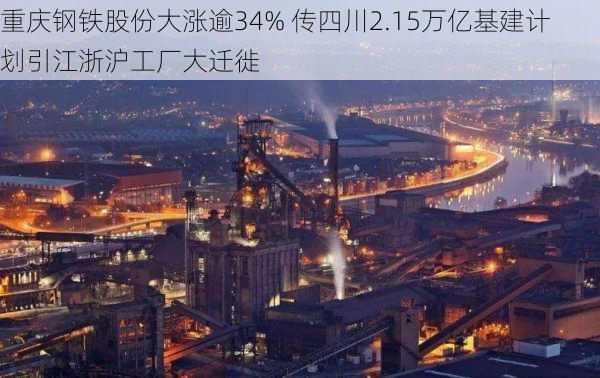 重庆钢铁股份大涨逾34% 传四川2.15万亿基建计划引江浙沪工厂大迁徙