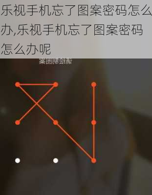 乐视手机忘了图案密码怎么办,乐视手机忘了图案密码怎么办呢