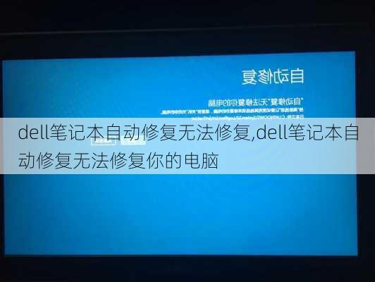 dell笔记本自动修复无法修复,dell笔记本自动修复无法修复你的电脑