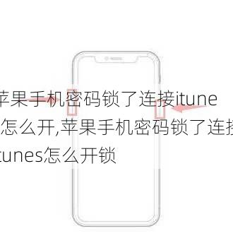 苹果手机密码锁了连接itunes怎么开,苹果手机密码锁了连接itunes怎么开锁