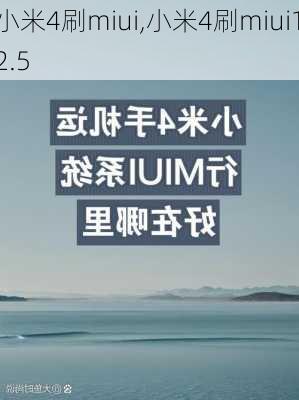 小米4刷miui,小米4刷miui12.5