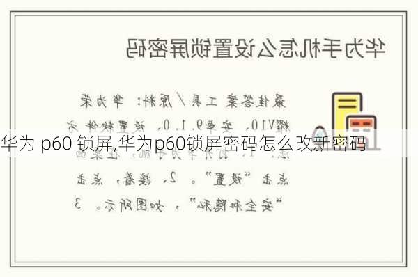 华为 p60 锁屏,华为p60锁屏密码怎么改新密码