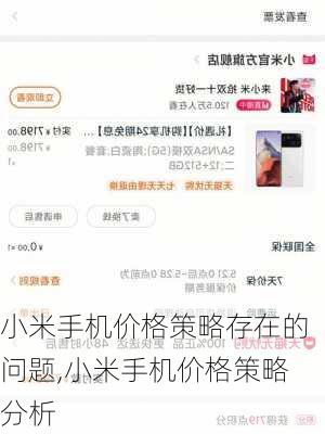 小米手机价格策略存在的问题,小米手机价格策略分析