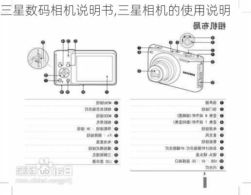 三星数码相机说明书,三星相机的使用说明