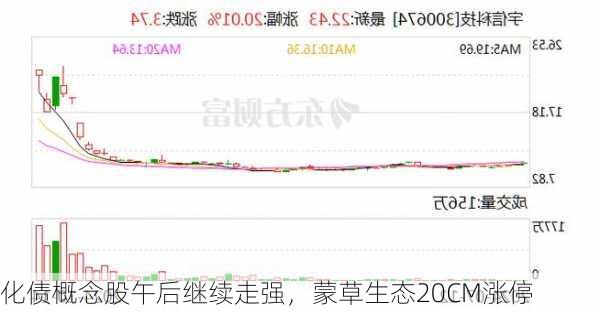 化债概念股午后继续走强，蒙草生态20CM涨停