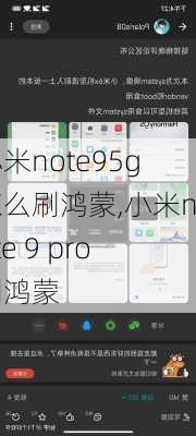 小米note95g怎么刷鸿蒙,小米note 9 pro刷鸿蒙