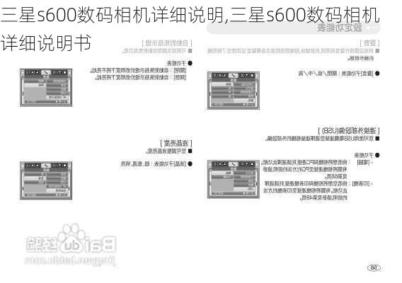 三星s600数码相机详细说明,三星s600数码相机详细说明书