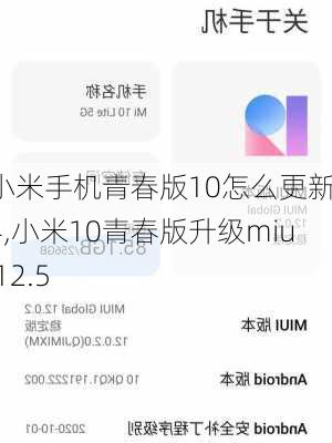 小米手机青春版10怎么更新14,小米10青春版升级miui12.5