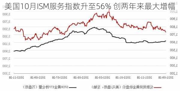 美国10月ISM服务指数升至56% 创两年来最大增幅