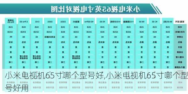 小米电视机65寸哪个型号好,小米电视机65寸哪个型号好用