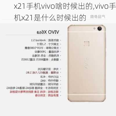 x21手机vivo啥时候出的,vivo手机x21是什么时候出的