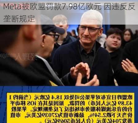 Meta被欧盟罚款7.98亿欧元 因违反反垄断规定