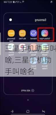 三星手机助手叫啥,三星手机助手叫啥名