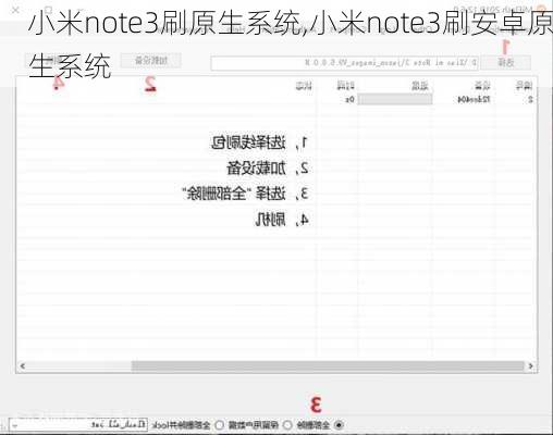 小米note3刷原生系统,小米note3刷安卓原生系统