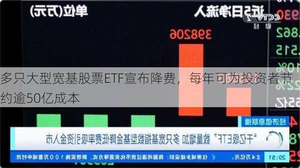 多只大型宽基股票ETF宣布降费，每年可为投资者节约逾50亿成本