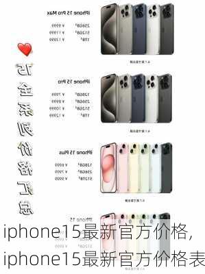 iphone15最新官方价格,iphone15最新官方价格表