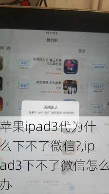 苹果ipad3代为什么下不了微信?,ipad3下不了微信怎么办