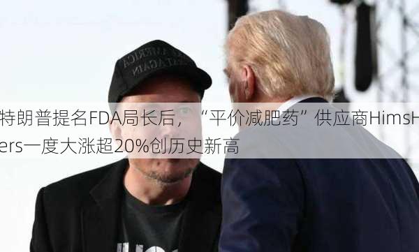 特朗普提名FDA局长后，“平价减肥药”供应商HimsHers一度大涨超20%创历史新高